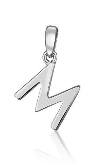 Jvd Minimalist silver letter "M" Ciondolo SVLP0948XH2000M