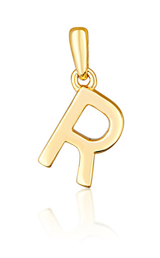 Jvd Ciondolo Minimalista Con Lettera "R" Placcata Oro Svlp0948Xh2Go0R