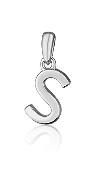Jvd Minimalist Silver Pendant With Letter "S" Svlp0948Xh2000S 