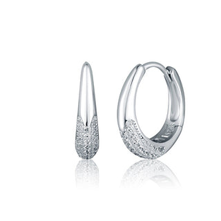 Jvd Pendientes circulares de moda con circonitas Svle3096Xh2Bi00 