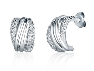 Jvd Orecchini In Argento Alla Moda Con Zirconi Svle2133Xh2Bi00