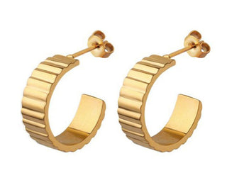 Jvd Boucles d'oreilles plaquées or sans Tempo Ssse0115Xj2Go00 