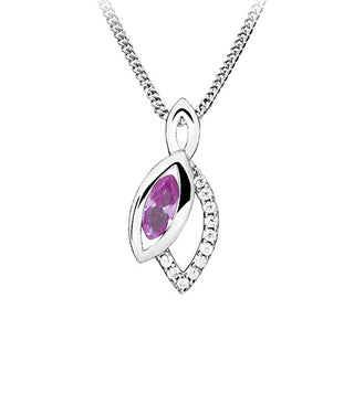 Jvd Ciondolo In Argento Senza Tempo Con Zircone Rosa Svlp0633Sh8R200