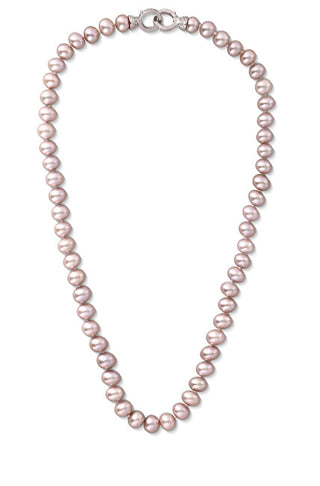 Jvd Collana Con Perle D'Acqua Dolce Rosa Svln0010Sd2P2 - Lunghezza: 45 Cm