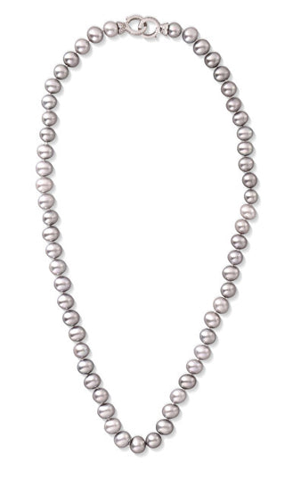 Jvd Collana Con Perle D'Acqua Dolce Grigie Svln0010Sd2P6 - Lunghezza: 50 Cm