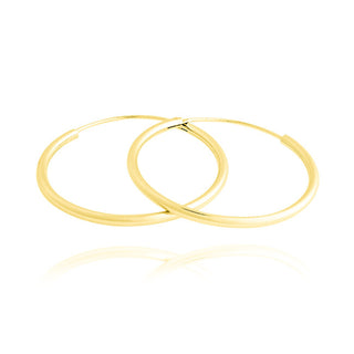 Jvd Orecchini Rotondi Placcati Oro Senza Tempo Svle0208Xd5Go - Diametro: 4 Cm