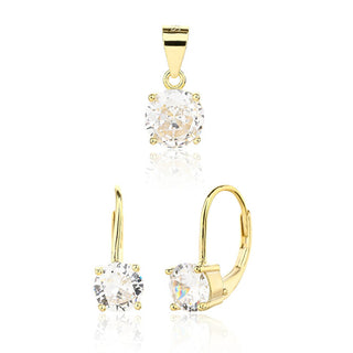 Jvd Delicato Set Di Gioielli Placcati In Oro Svls0130Sj6Go00 (Pendente, Orecchini)
