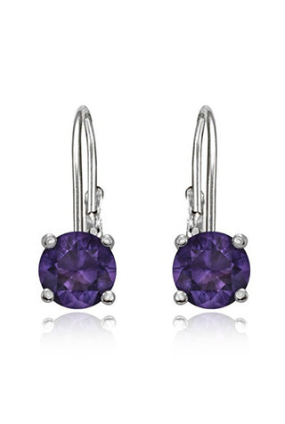 Jvd delicato silver Orecchini con purple zircons SVLE0620XH2F100