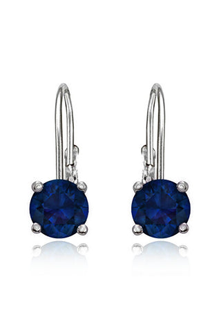 Jvd Delicati Orecchini In Argento Con Zirconi Blu Scuro Svle0620Xh2M100