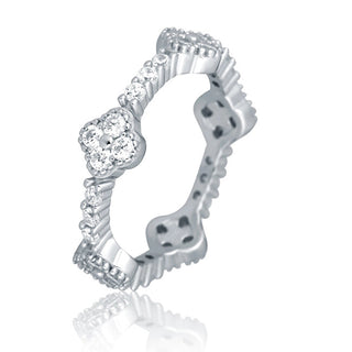 Jvd Anello In Argento Abbagliante Con Zirconi Svlr1156Xh2Bi - Circuito: 58 Mm