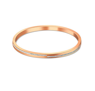 Jvd Bracciale In Bronzo Massiccio Con Zirconi Sssb0055Xi8Ro - Dimensioni: 6,4 X 5,3 Cm