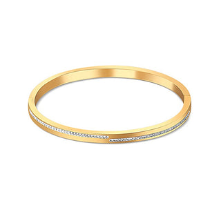 Jvd Solid gold plated Bracciale with zircons SSSB0055XI8GO - Dimension: 7 x 5.9 cm