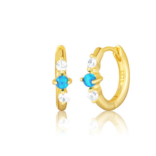 Jvd Orecchini A Cerchio Placcati Oro Con Opali Sintetici Svle3073Xh2G300