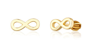 Jvd Orecchini A Bottone Placcati Oro Infinity Svle1608Xh2Gosr