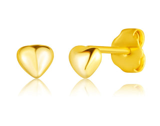 Jvd Petites boucles d'oreilles plaquées or Cœurs Svle3264Xf3Go00 