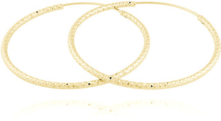 Jvd Orecchini Ad Anello In Argento Placcato Oro Svle0216Xd5Go40 - Diametro: 4 Cm