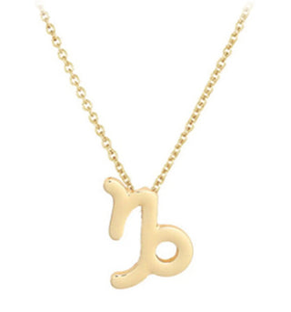 Jvd Collana Con Ciondolo Capricorno Placcato Oro Svln0195Xh2Goko