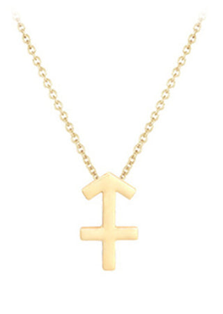 Jvd Collier plaqué or avec pendentif Sagittaire Svln0195Xh2Gost 