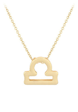 Jvd Collana Placcata Oro Con Ciondolo Bilancia Svln0195Xh2Gova