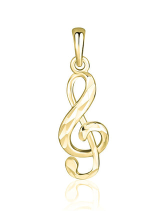 Jvd Ciondolo Placcato Oro Chiave Di Violino Svlp1115Xh2Go00