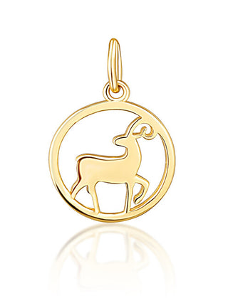 Jvd Colgante con signo de Aries chapado en oro Svlp1080X61Gobe 