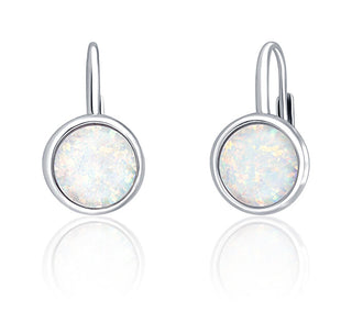 Jvd Charming silver Orecchini con synthetic opals SVLE0697XH2O100