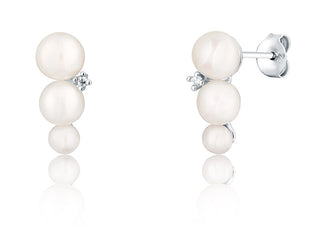 Jvd Deliziosi Orecchini In Argento Con Perle Vere Svle0695Sd2P100