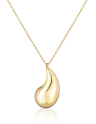 Jvd Affascinante Collana In Acciaio Placcato Oro A Goccia Sssn0091X20Go45