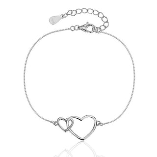 Jvd Bracciale Romantico In Argento Con Cuori Uniti Svlb0559Xj60018