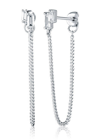 Jvd Orecchini In Argento Abbinati Con Catene Svle2974X61Bi00