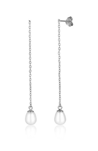 Jvd Orecchini In Argento Con Perla Di Fiume Svle1994Xh2P100