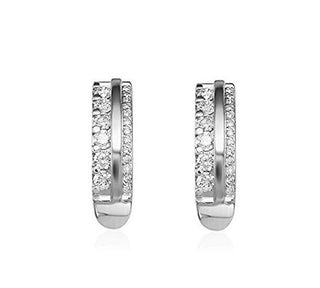 Jvd Matching silver Orecchini con zircons SVLE1050XH2BI00