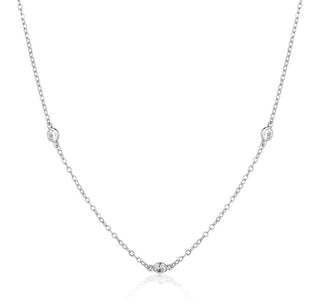 Jvd Collana In Argento Con Zirconi Svln0558Xk5Bi45