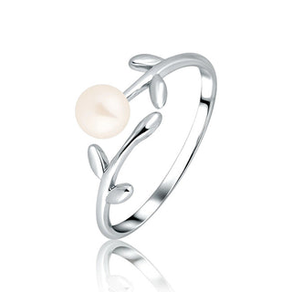 Jvd Anello Aperto In Argento Con Perla Svlr1268Xd5P1 - Circuito: 56 Mm