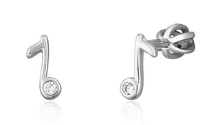 Jvd Kinder-Notenohrringe aus Silber mit Zirkonia Svle1825Xh2Bisr 
