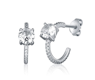Jvd Orecchini A Cerchio In Argento Con Zirconi Svle2378Xh2Bi00