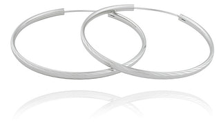 Jvd Orecchini In Argento A Cerchio Svle0217Xd500 - Diametro: 3 Cm