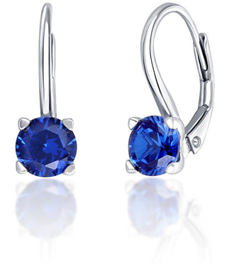 Jvd Orecchini In Argento Con Zirconi Blu Svle0503Xf3M108