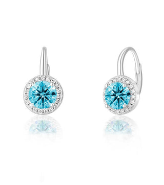 Jvd Pendientes de plata con circonitas azules Svle0986Xh2M300 