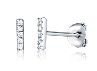 Jvd Orecchini In Argento Barrette Con Zirconi Svle3004X61Bi00
