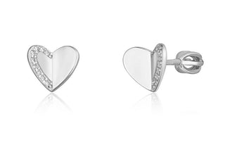Jvd Orecchini A Cuore In Argento Con Zirconi Svle1739Xh2Bisr