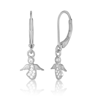 Jvd Orecchini Pendenti Angel In Argento Con Zirconi Svle0933Sd5Bi00
