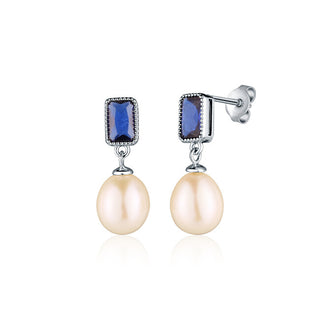 Jvd Orecchini Pendenti In Argento Con Zirconi Turchesi Svle0775Sd2Mp00