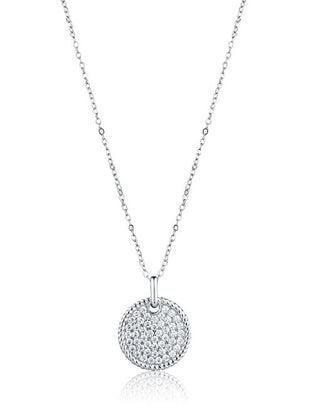 Jvd Collana Da Donna In Argento Con Zirconi Svln0566Xk5Bi45