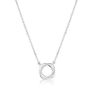 Jvd Collana In Argento Cerchi Intrecciati Svln0614Xh20045