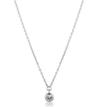 Jvd Collana In Argento Con Zircone Trasparente Svln0588Xh2Bi05