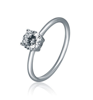 Jvd Elegante Anello In Argento Con Zircone Svlr1129X61Bi - Circuito: 56 Mm