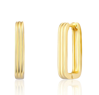 Jvd Eleganti Orecchini Ovali Placcati Oro Svle1894X75Go00
