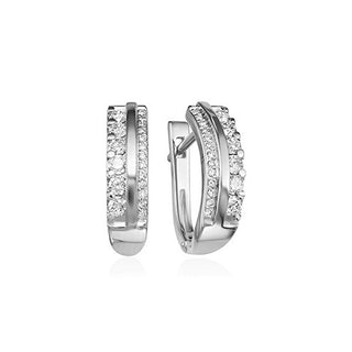 Jvd Eleganti Orecchini In Argento Con Zirconi Svle1050Xh2Bi00