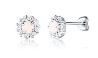 Jvd Orecchini In Argento Scintillante Con Opale Artificiale Svle3034X61O100